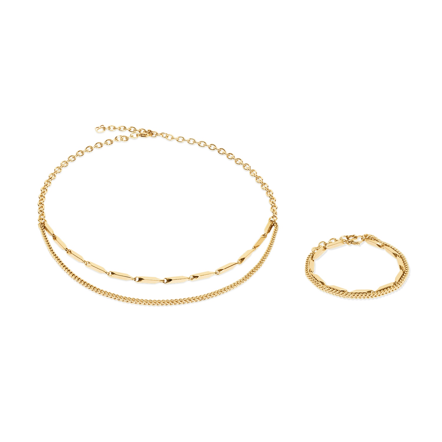 Фото Колье Twisted Layers Gold Coeur de Lion 0801/10-1600