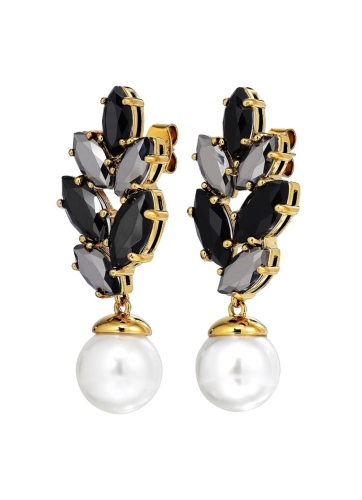 Фото Серьги BALETE SG BLACK_WHITE PEARL Dyrberg Kern 470026