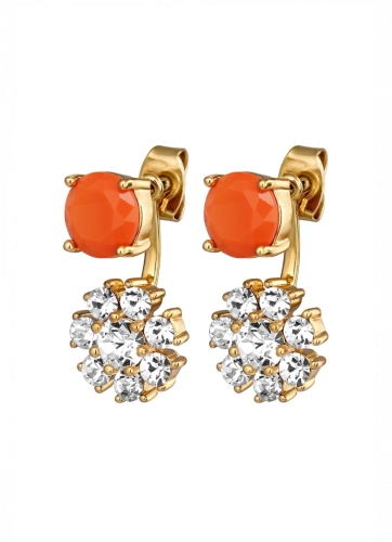 FLOSS SG CORAL/CRYSTAL серьги 460084