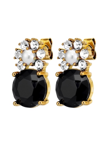Фото Серьги BECKIA SG BLACK / CRYSTAL Dyrberg Kern 470098
