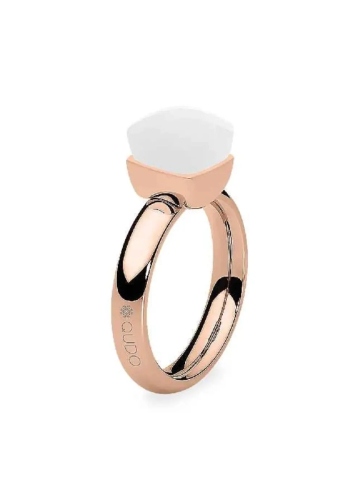 Фото Кольцо Firenze white 16.5 мм Qudo 611160 BW/RG