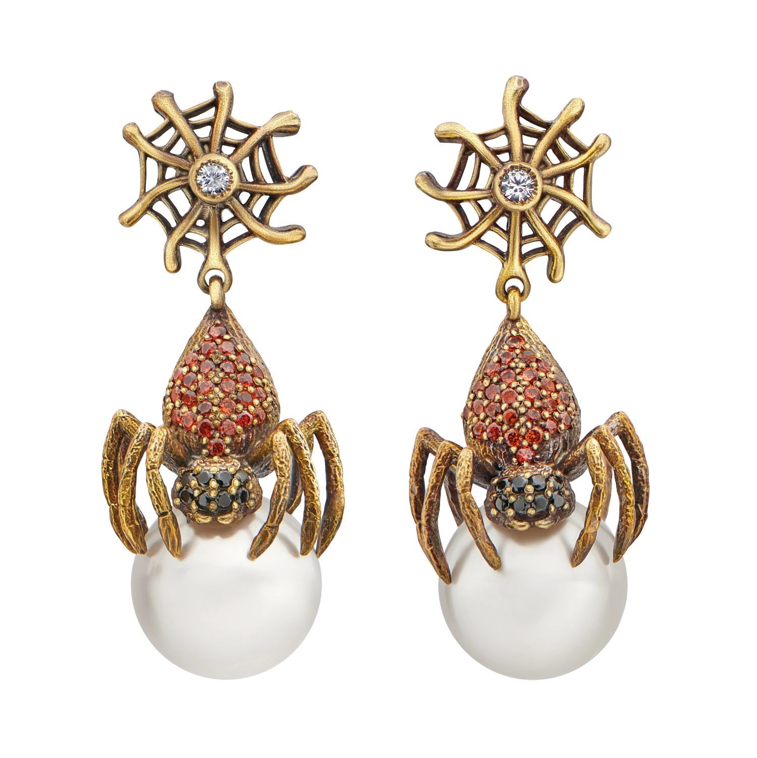 Фото Серьги Ragno Art Nouveau piccolo Fiore di Firenze OR2210 GRANAT