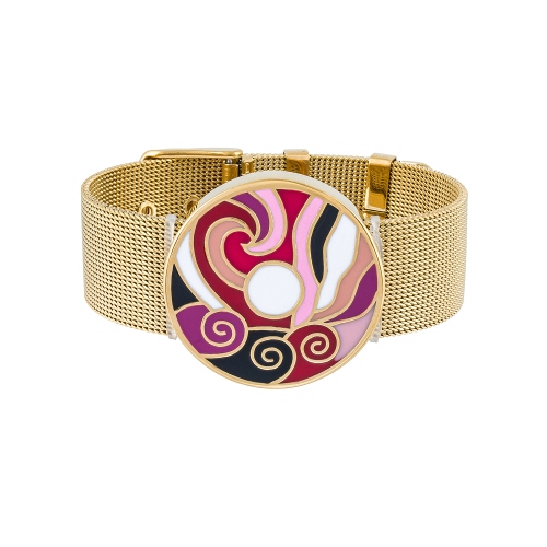 Браслет на металлическом ремешке Fiore Luna CB13784-2 G