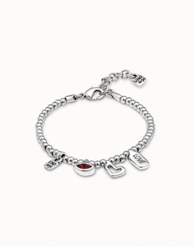 Фото Браслет I'm waiting 4 U Red с серебром UNOde50 PUL1852ROJMTL0M