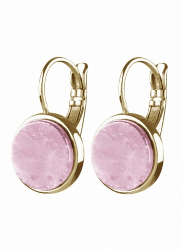 MAROCK серьги CORKIN SG ROSE QUARTZ 351067