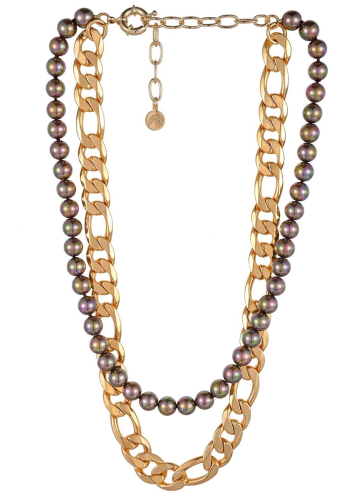 Фото Колье Madreperla MP02005097 brown/gold