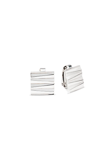 Клипсы Square Wave Silver Coeur de Lion 0141/22-1700