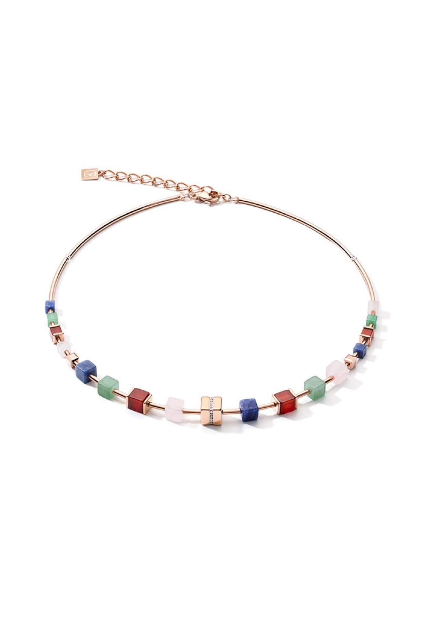Фото Колье Rose Gold Multicolor Coeur de Lion 5058/10-1561