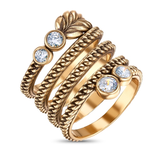 Фото Кольцо SPIGHETTA 17-18,5 Fiore di Firenze AN6364 CRYSTAL