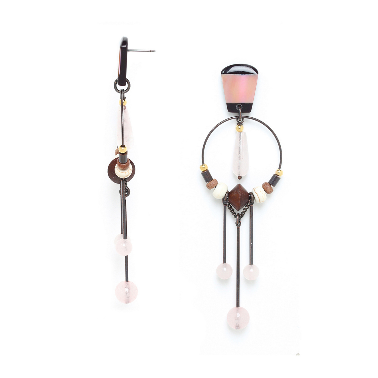 Фото Серьги Choco rose Nature Bijoux 12-77200