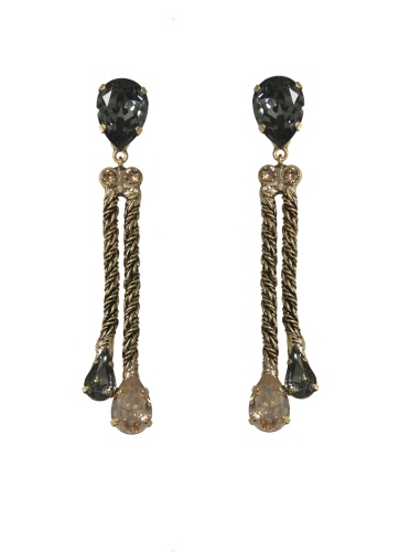 Серьги "Хромосомы" Claudio Canzian CC00202190 gray