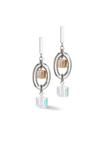 Фото Серьги Grey-Beige Coeur de Lion 4520/21-1210