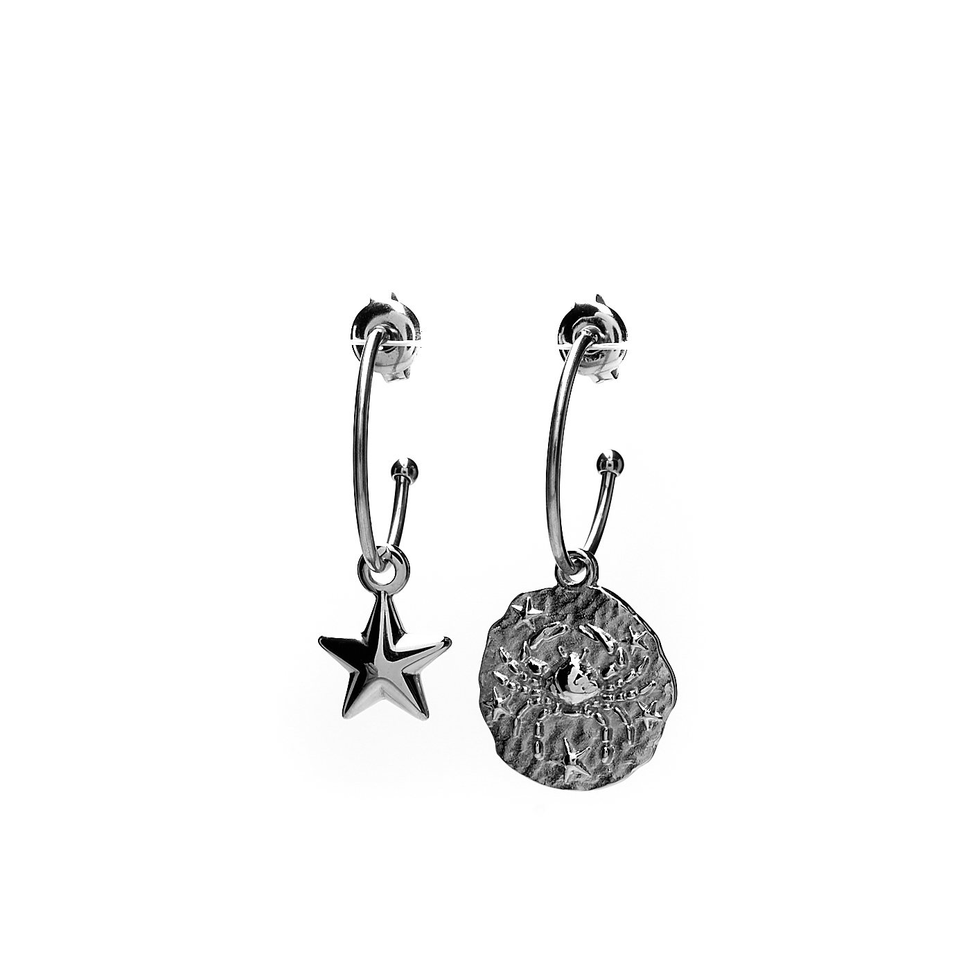 Фото Серьги Moon Paris Ikita асимметричные созвездие Рак MIK-1902-020