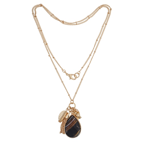 Колье COFFE Fiore Luna LN5124 BR/RG
