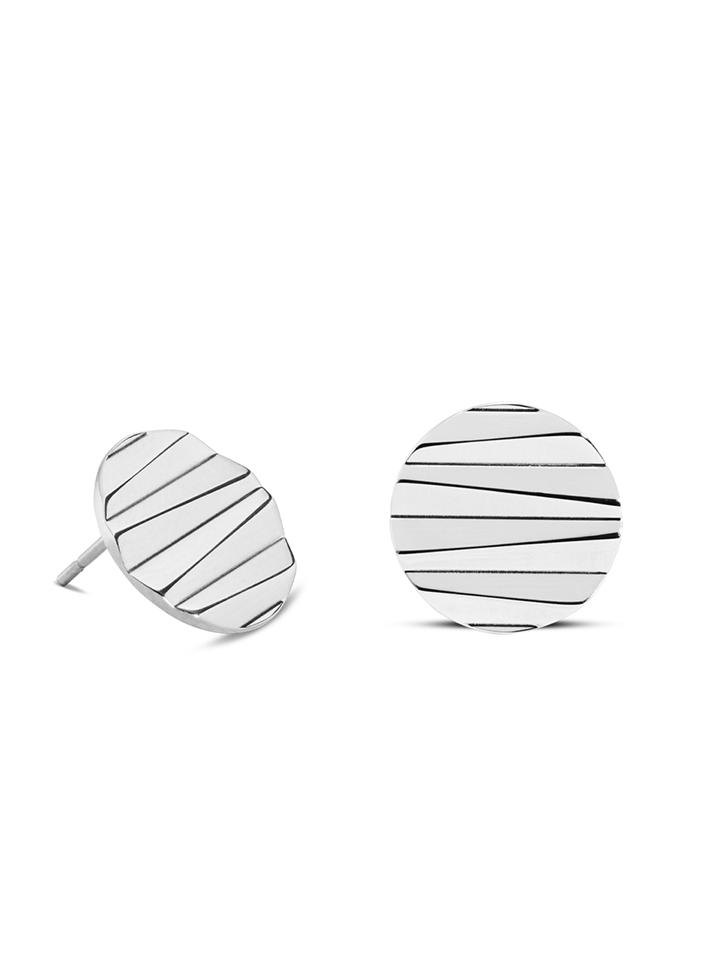 Фото Серьги Round Wave Silver Coeur de Lion 0143/21-1700