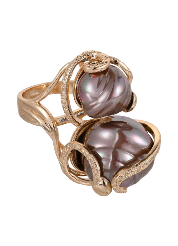 Кольцо Madreperla MP02001001 brown/gold