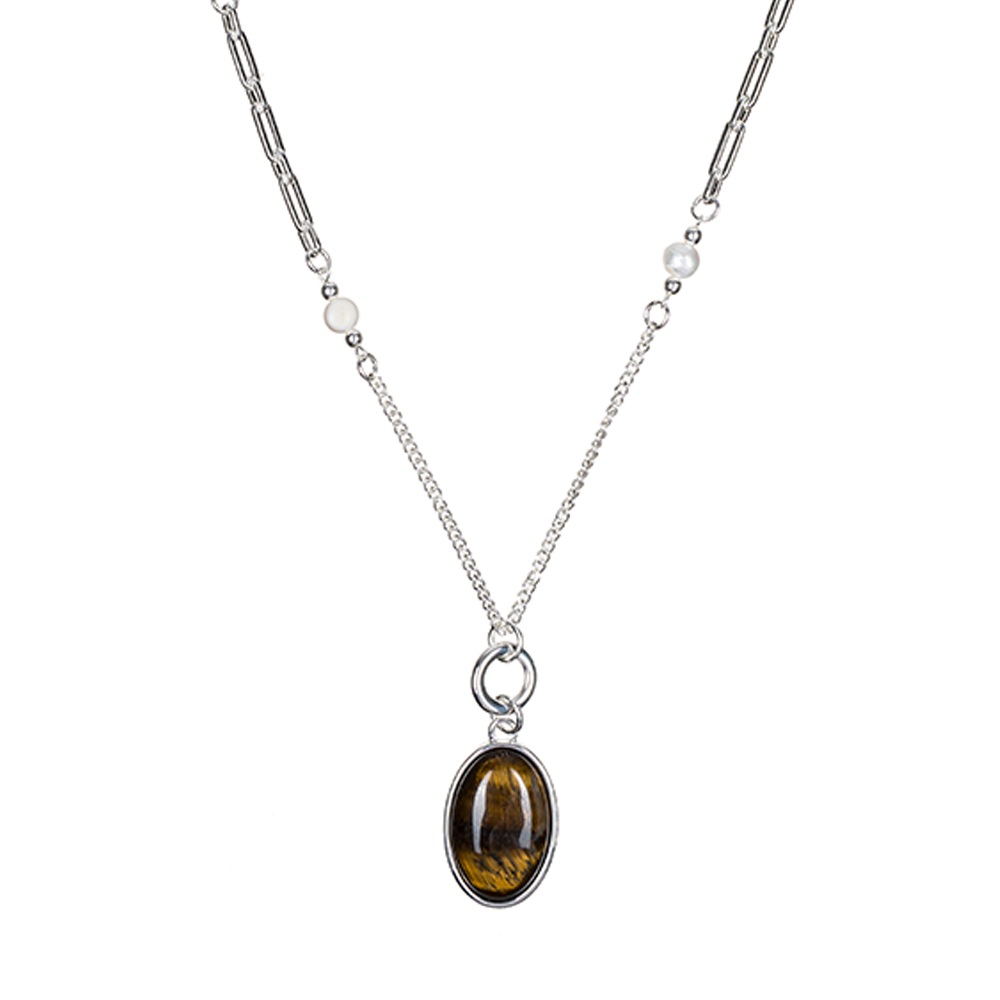 Фото Колье TIGER EYE Elegia Fiore Luna LN5156 BR/S