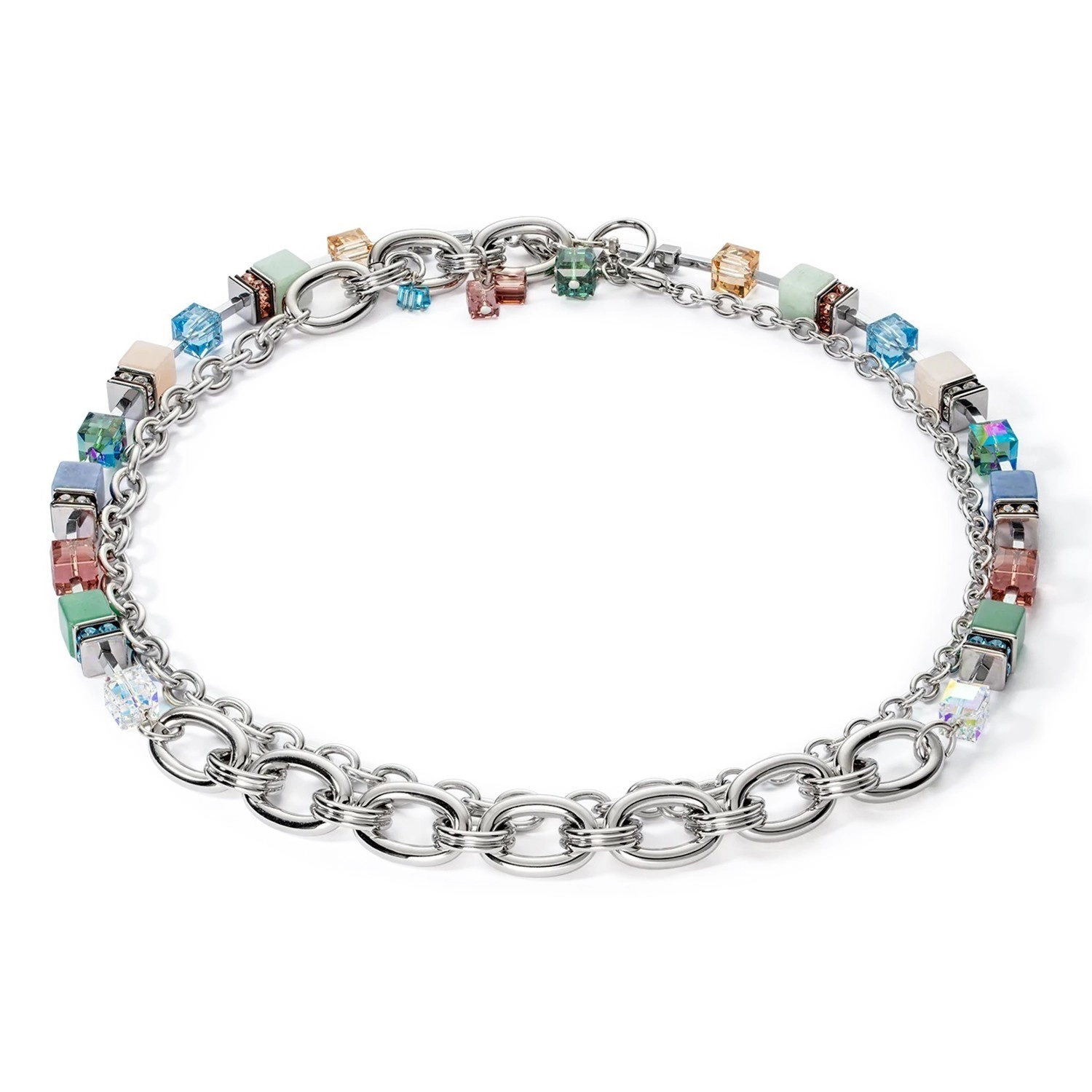 Фото Колье Multicolor Gemstone Coeur de Lion 4520/10-1561