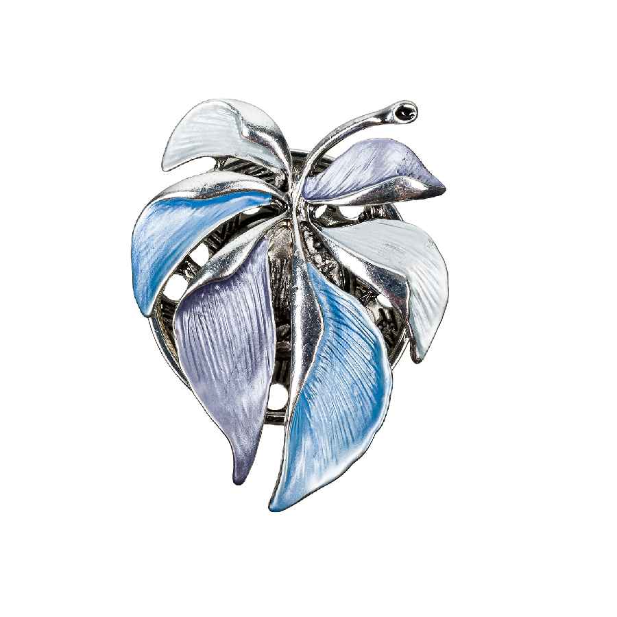 Фото Брошь Лист резной Fiore Luna Classic XZ0863.21 BL/S
