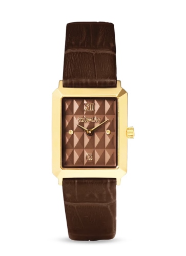 Часы Iconic Spikes bracelet Leather Mocha Mousse Gold Coeur de Lion 7672/71-1100
