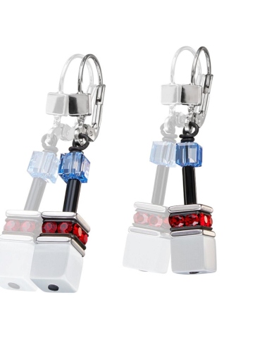 Фото Серьги Blue-Red Coeur de Lion 2838/20-0703