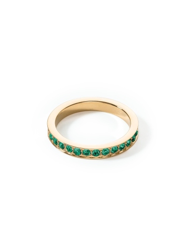 Кольцо Dark Green-Gold Coeur de Lion 0127/40-0549 56