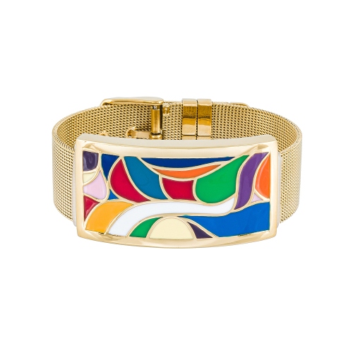 Браслет на металлическом ремешке Fiore Luna CB13600-15