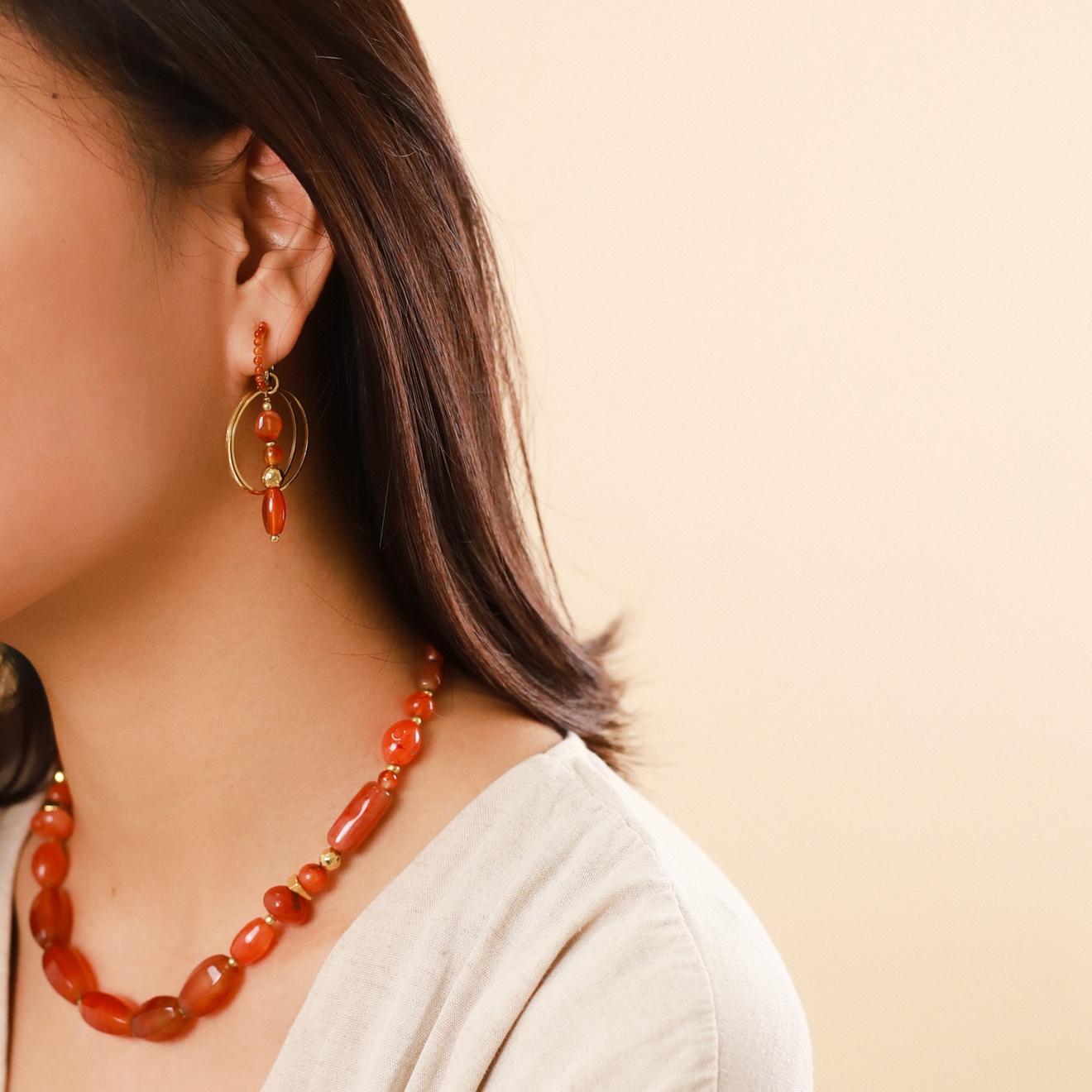 Фото Серьги Agate Nature Bijoux 12-78365