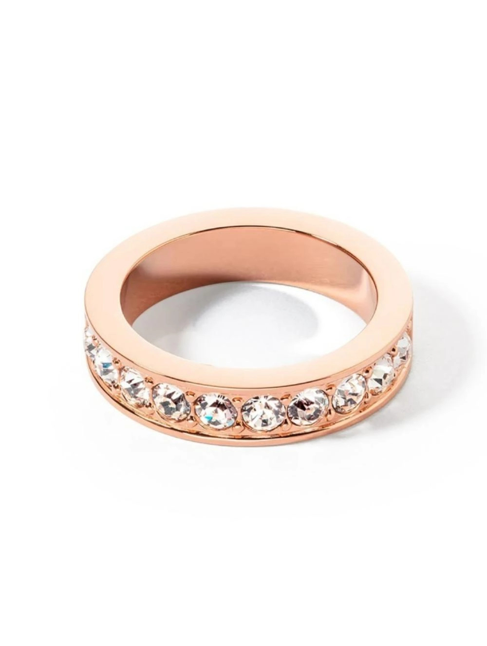 Кольцо Crystal-Rose gold Coeur de Lion 0131/40-1822 54