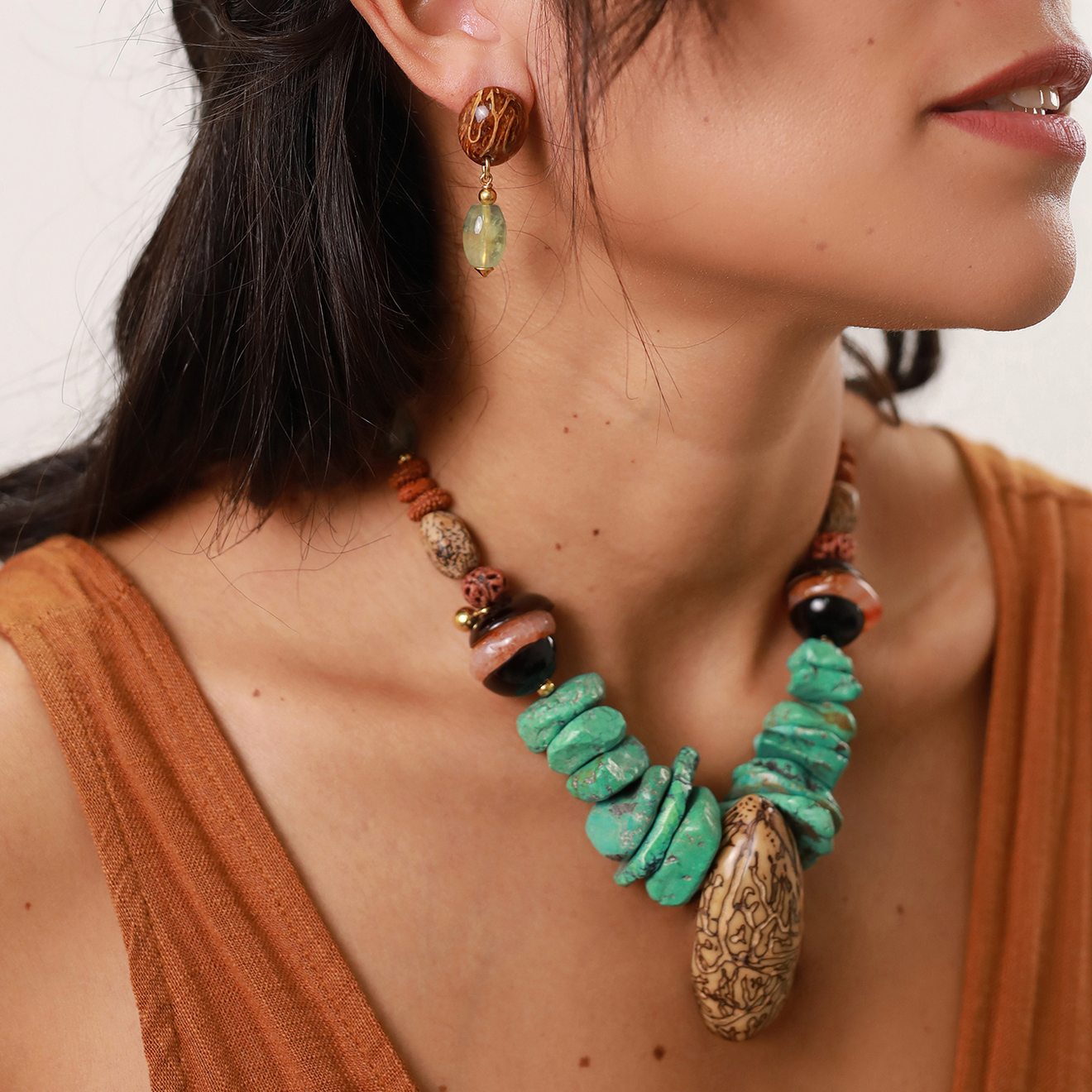 Фото Серьги Pokhara Nature Bijoux 12-77050