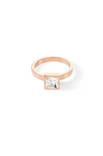 Фото Кольцо Brilliant Square Rose Gold Coeur de Lion 0500/40-1822 52