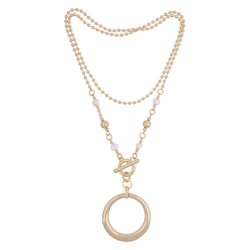 Колье Pearle Fiore Luna LN5119 BW/RG