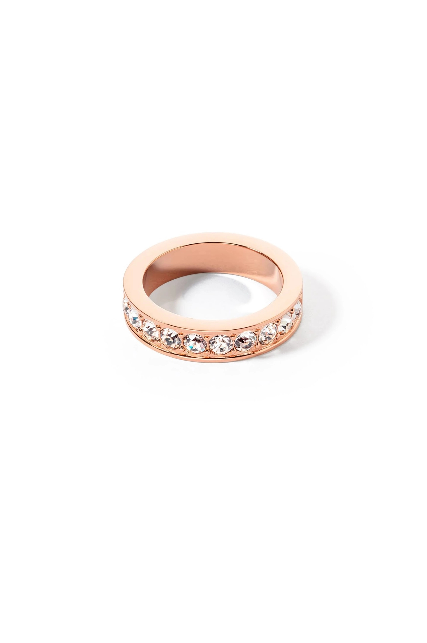 Кольцо Crystal-Rose gold Coeur de Lion 0131/40-1822 58