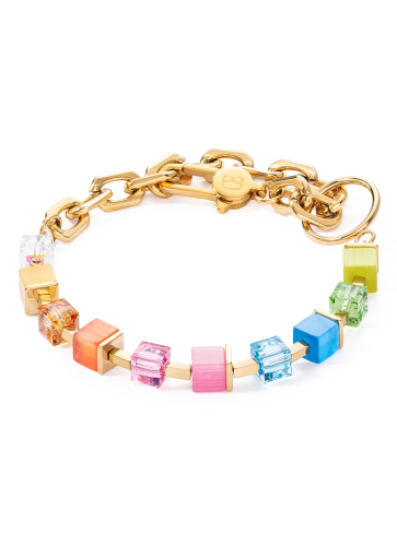 Фото Браслет Cube Fusion Charm gold-rainbow Coeur de Lion 4712/30-1500