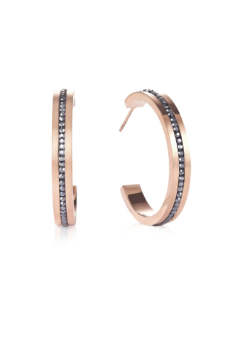 Фото Серьги Anthracite-Rosegold Coeur de Lion 0149/21-1225