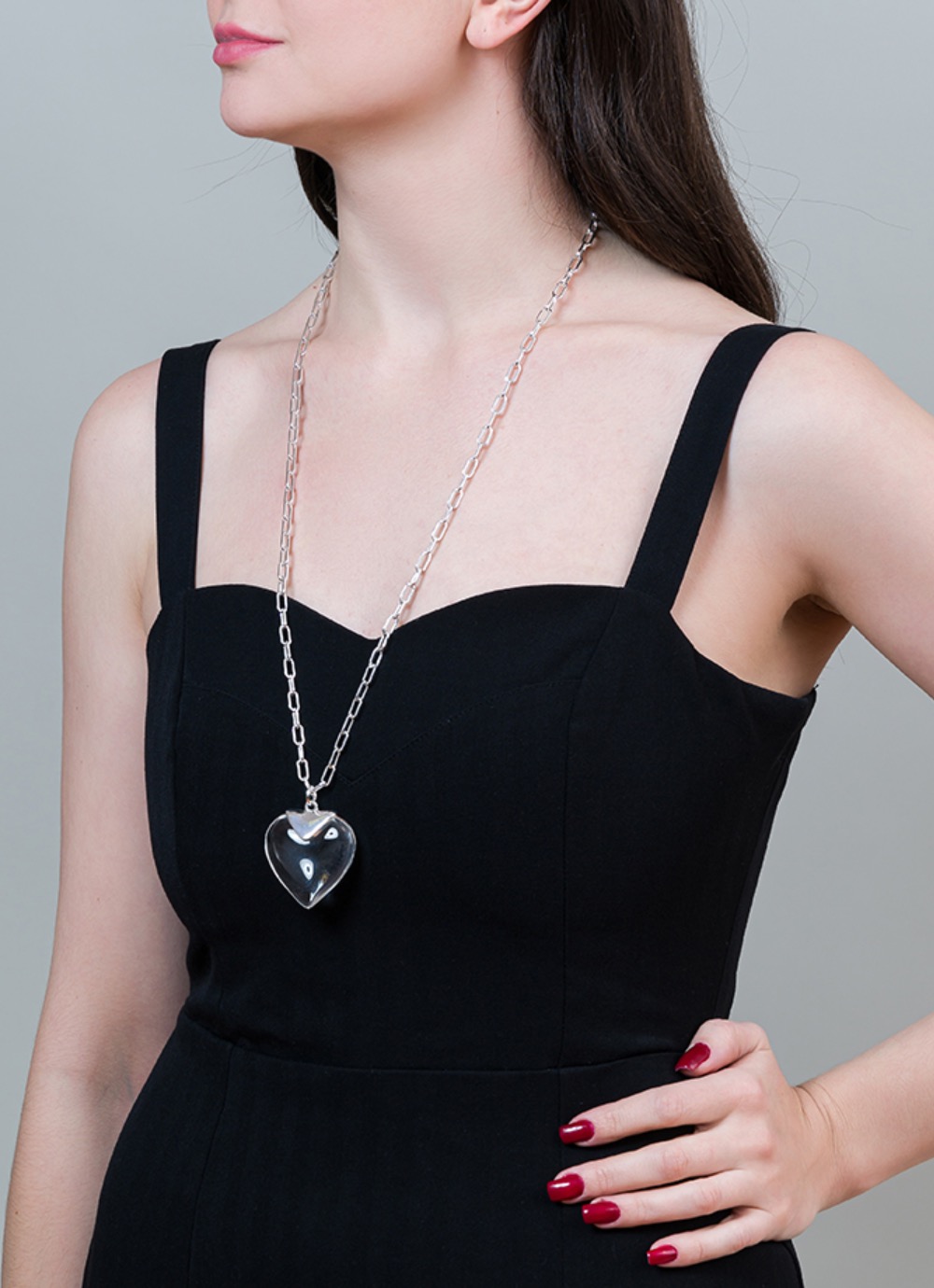 Фото Колье Crystal Heart Elegia Fiore Luna LN5118 BW/S