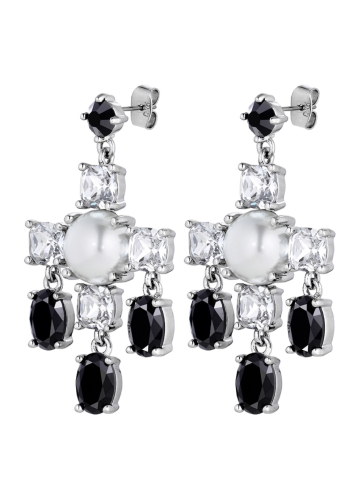 Фото Серьги LEONORA SS CRYSTAL / BLACK Dyrberg Kern 430074