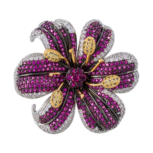 Брошь ВИОЛА Zircon