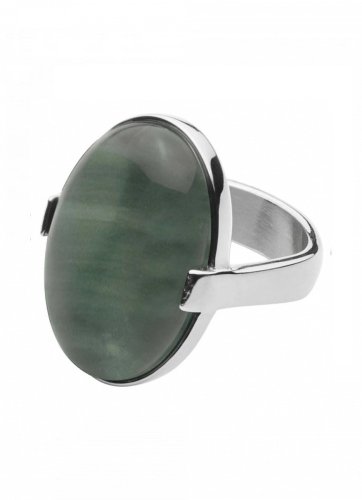 BLUES кольцо MATTIE IIII SS GREEN 350588