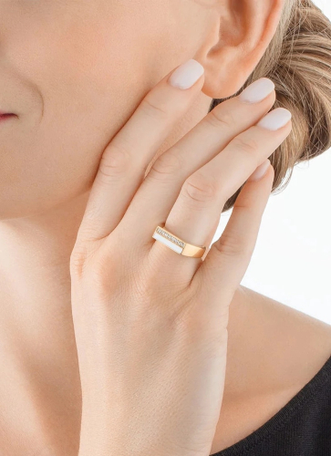 Фото Кольцо Pink-Gold Coeur de Lion 0133/40-0416 58