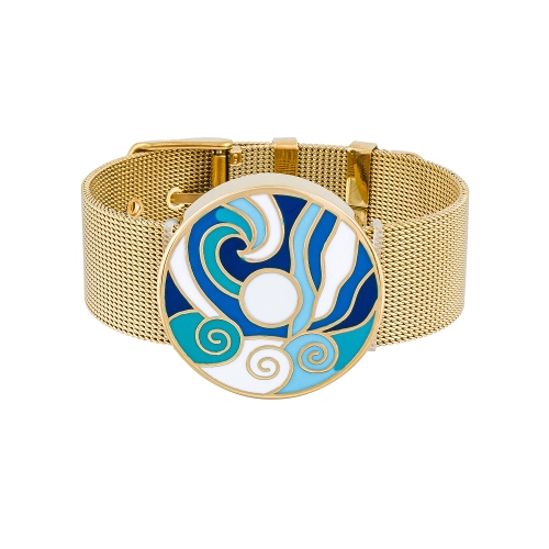 Браслет на металлическом ремешке Fiore Luna CB13784-1 G