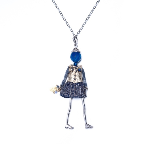 Фото Подвеска Miamelie, кукла Алэйна, MiA-2112-CL3826 серебристый