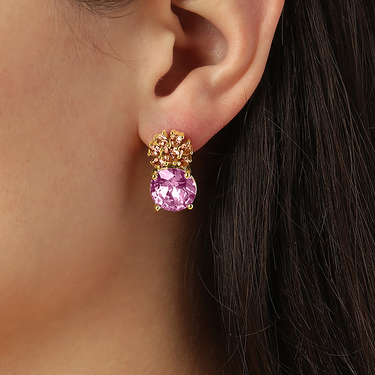 Серьги BECKIA SG LIGHT ROSE / PEACH Dyrberg. Kern 460070