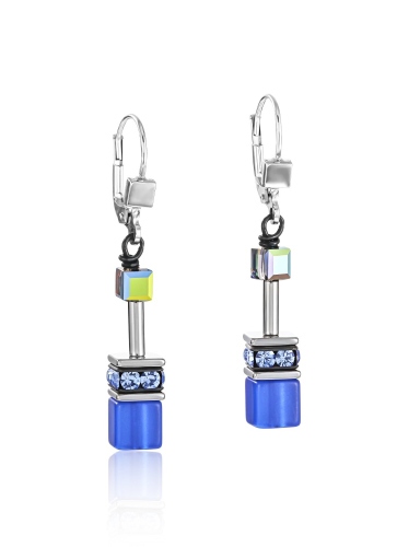 Фото Серьги GeoCUBE cobalt blue Coeur de Lion 4014/20-0712