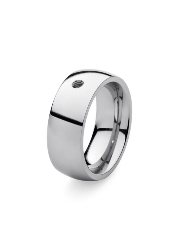 Фото Кольцо - база Basic big silver 17.8 мм Qudo 627003 S