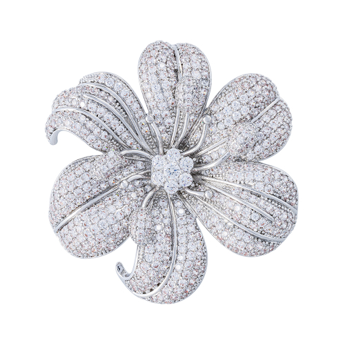 Брошь ВИОЛА Zircon