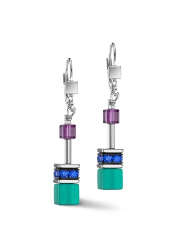 Фото Серьги Turquoise-Purple Coeur de Lion 2838/20-0608