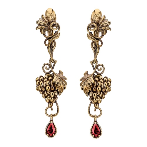 Фото Серьги Vitigno Fiore di Firenze OR1917 GRANATO