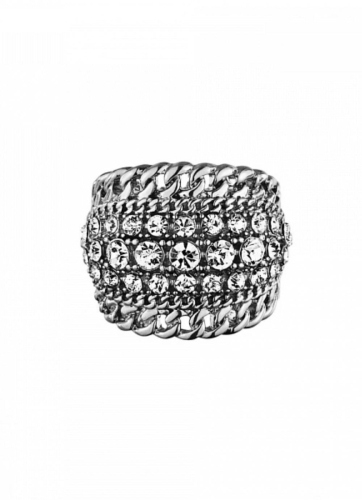 CHAINREACT кольцо RIKA IIII SS CRYSTAL 332734