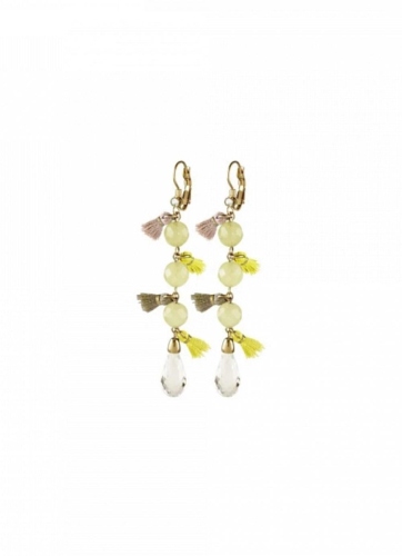 MEDINA серьги SAMARA SG YELLOW JADE 351199